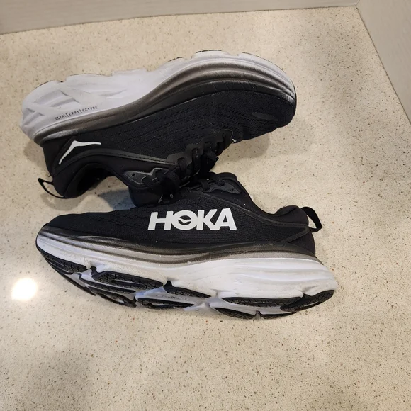 HOKA One One Bondi 8 Running Shoes Sneakers Womens Size 5B No Box Used - Picture 3 of 11